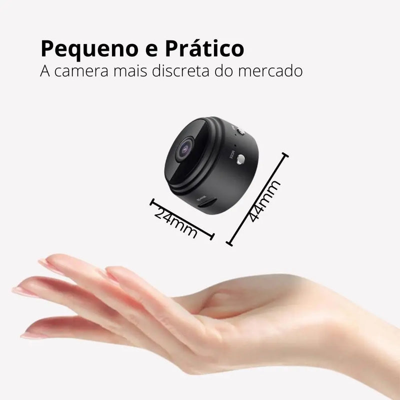 Mini Câmera WiFi HD 1080p Com Visão Noturna